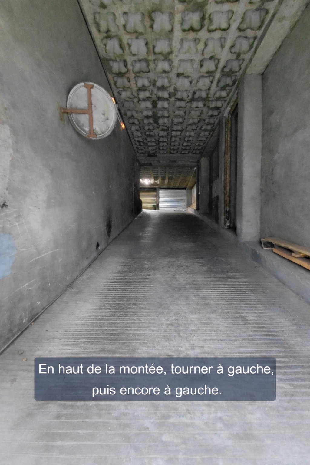 Montée vers le garage
